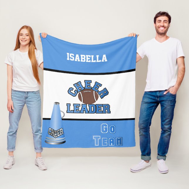 Couverture Polaire Pom-pom girl de football Blanche polaire (En situation)