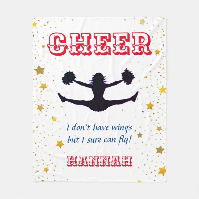 Couverture Polaire Pom-pom girl Flyer Gold Stars (Devant)