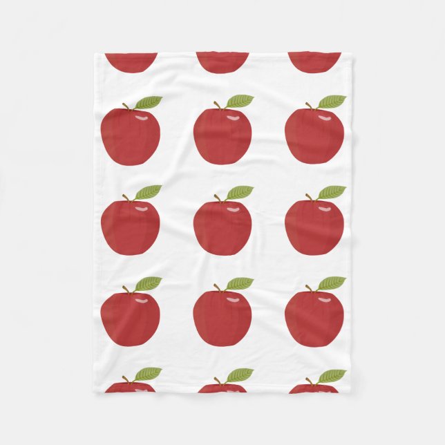 Couverture Polaire pomme rouge (Devant)