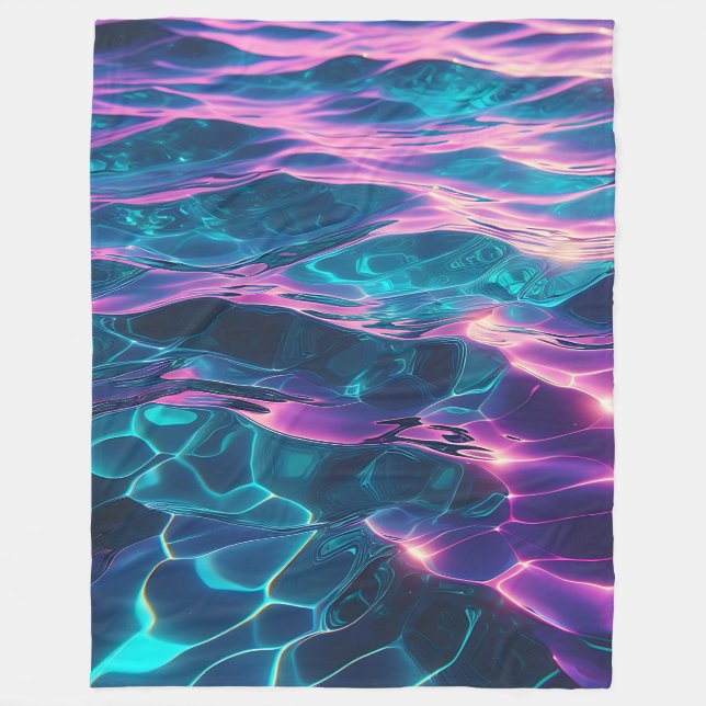 Couverture Polaire "Pommes d'eau de néon vibrantes" (Devant)