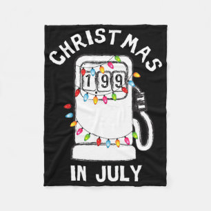 Couverture Polaire Pompe à essence drôle et sarcastique pour Noël en 