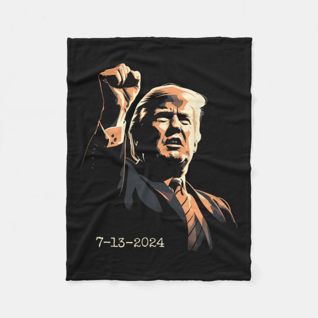 Couverture Polaire Pompe de poing Inspirationnelle 13 juillet 2024 (Devant)