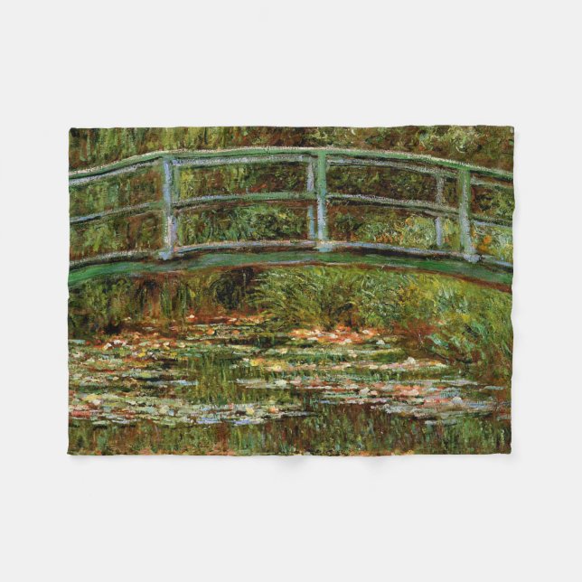 Couverture Polaire Pont français de Monet Giverney (Devant (Horizontal))