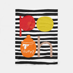 Couverture Polaire Pooh   Aquarelle avec Pot Hunny