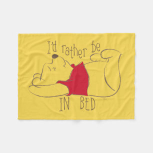 Couverture Polaire Pooh   Je préfère être au lit