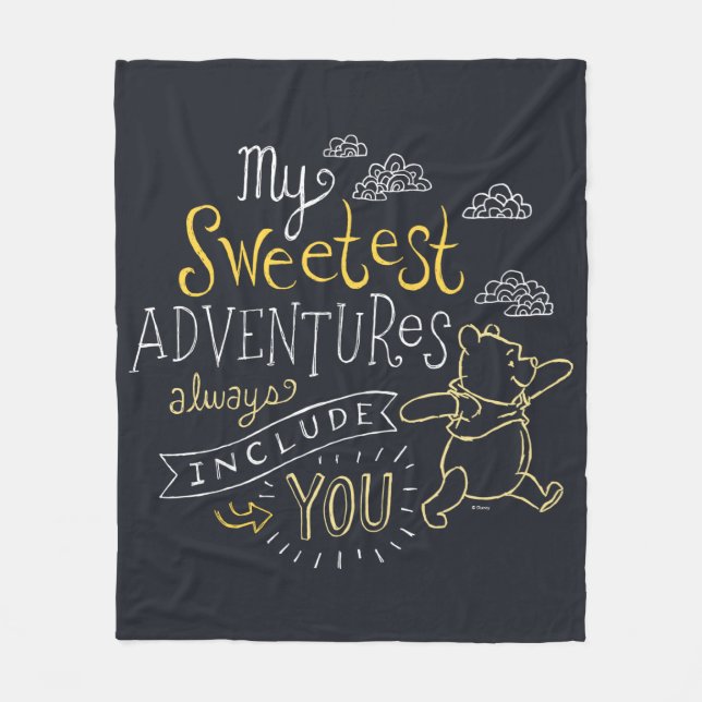Couverture Polaire Pooh | Mes aventures les plus douces (Devant)