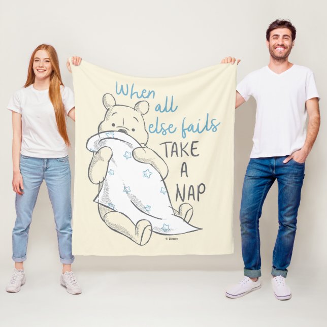 Couverture Polaire Pooh | Prendre un devis pour la sieste (En situation)