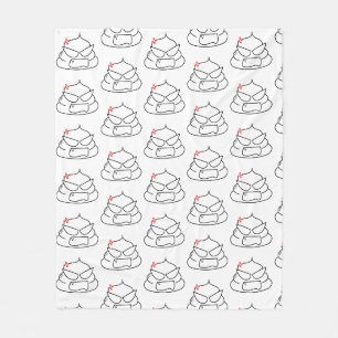 Couverture Polaire Poop en colère - Brootsch le PooPoo