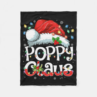 Couverture Polaire Poppy Claus Xmas Santa Matching Family Christmas P