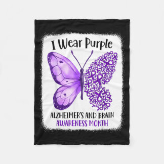 Couverture Polaire Porter du violet mois de la sensibilisation à la m