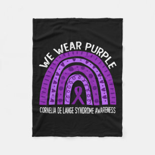 Couverture Polaire Porter Le Violet Pour L'Accompagné Du Syndrome De