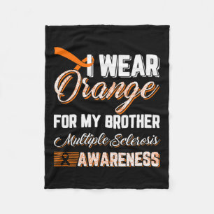 Couverture Polaire Porter Orange Pour Mon Frère Sclérose Multiples