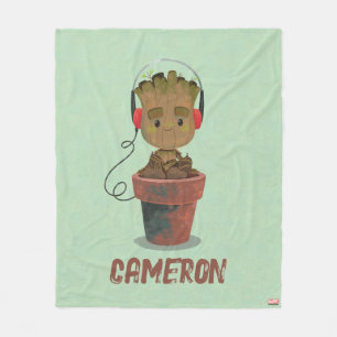 Couverture Polaire Porter un casque Groot