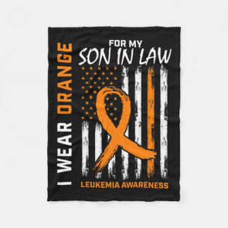 Couverture Polaire Porter Un Fils Orange Dans La Loi Leucémie Sensibi