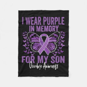 Couverture Polaire Portez Le Violet En Mémoire Pour Mon Fils Adjudica