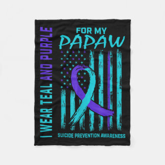 Couverture Polaire Portez un T-shirt de sensibilisation au drapeau du