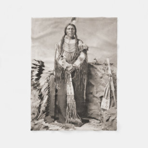 Couverture Polaire Portrait de Crazy Horse