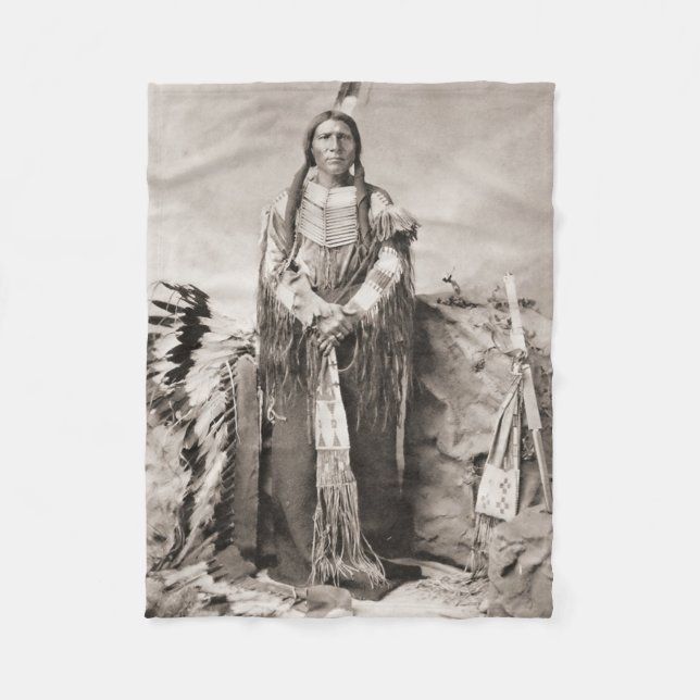 Couverture Polaire Portrait de Crazy Horse (Devant)