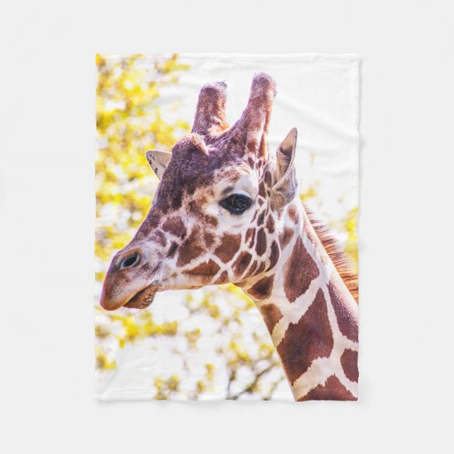 Couverture Polaire Portrait de Giraffe (Devant)