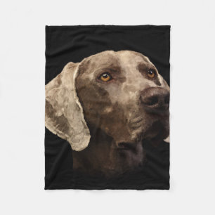Couverture Polaire Portrait de Weimaraner