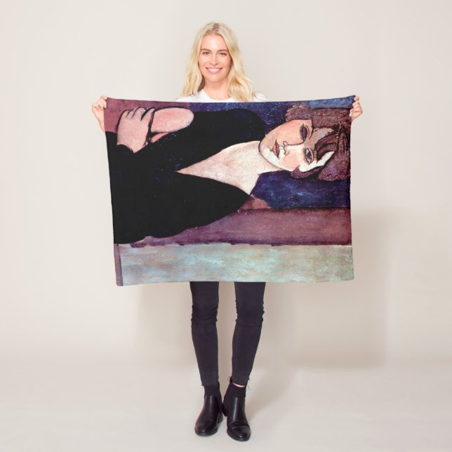 Couverture Polaire Portrait de Woman (En situation)