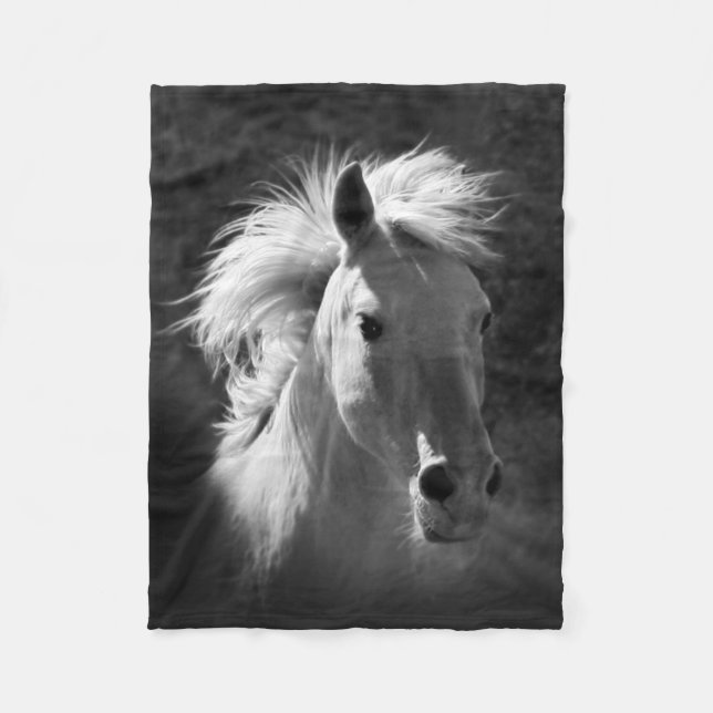 Couverture Polaire Portrait V de cheval (Devant)