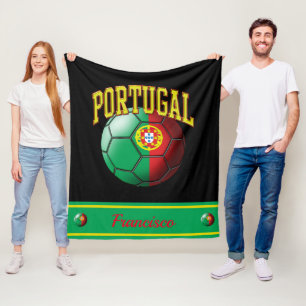 Couverture Polaire Portugal Portugais Drapeau balle de football   Nam