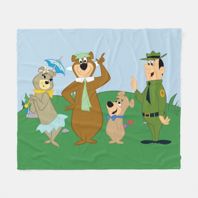 Couverture Polaire Pose classique Yogi Bear and Friends (Devant (Horizontal))