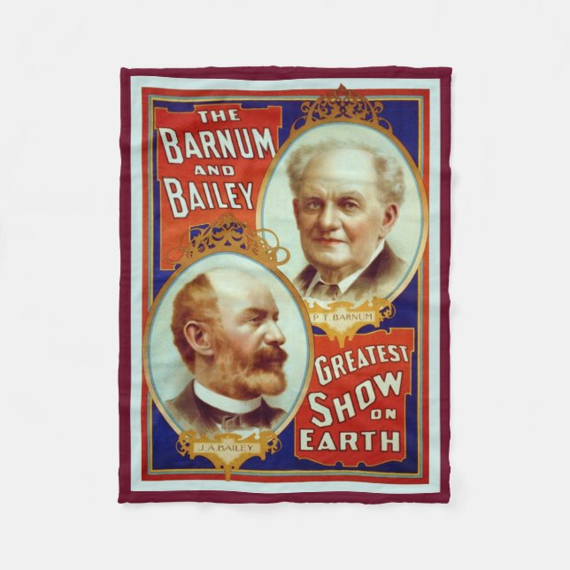 Couverture Polaire Poster de Barnum et Bailey Vintage Circus (Devant)