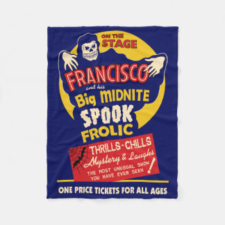 Couverture Polaire Poster de Francisco Vintage Spook Show