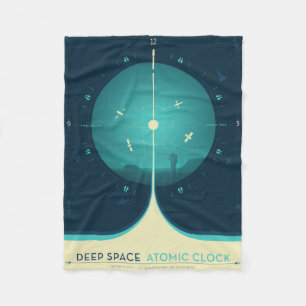 Couverture Polaire Poster de l'horloge atomique Deep Space, version b