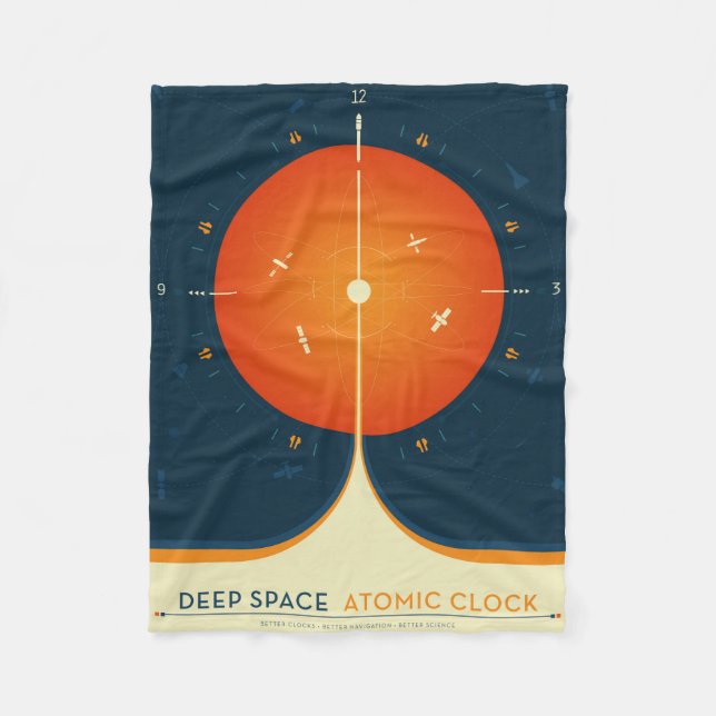 Couverture Polaire Poster de l'horloge atomique Deep Space, version o (Devant)