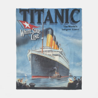 Couverture Polaire Poster Titanic Blanche polaire