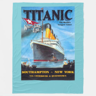Couverture Polaire Poster Titanic Ocean Liner