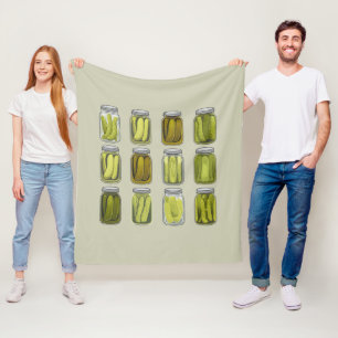 Couverture Polaire Pot de pickles en conserve vintage pour amateur de