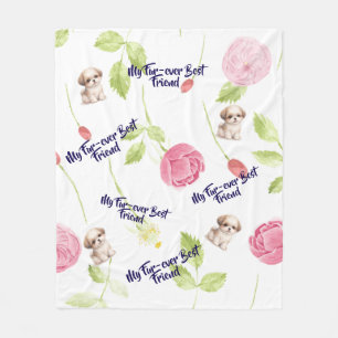 Couverture Polaire pour chiot Shih Tzu