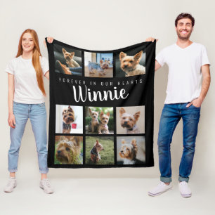 Couverture Polaire Pour toujours dans nos coeurs Pet Memorial Keepsak