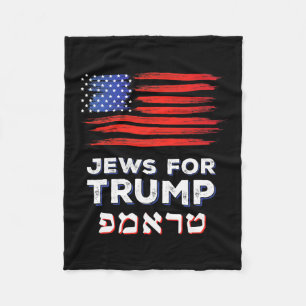 Couverture Polaire Pour Trump 2024 Israel Usa Hébreu Election Jewish