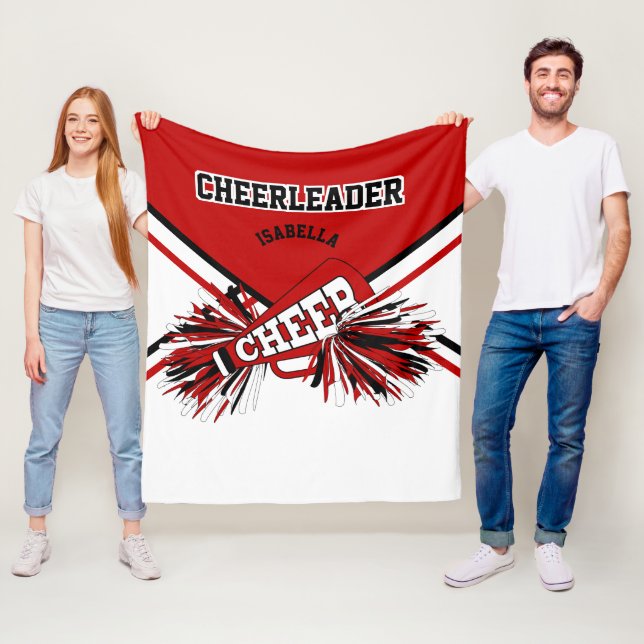 Couverture Polaire Pour un Pom-pom girl 📣 - Rouge, Blanc & Noir - Me (En situation)