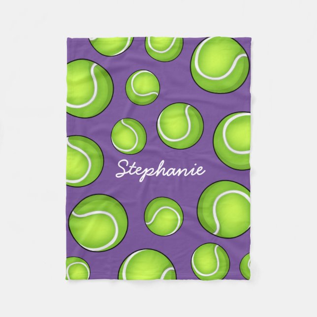 Couverture Polaire Pourpre nommé fait sur commande de tennis (Devant)