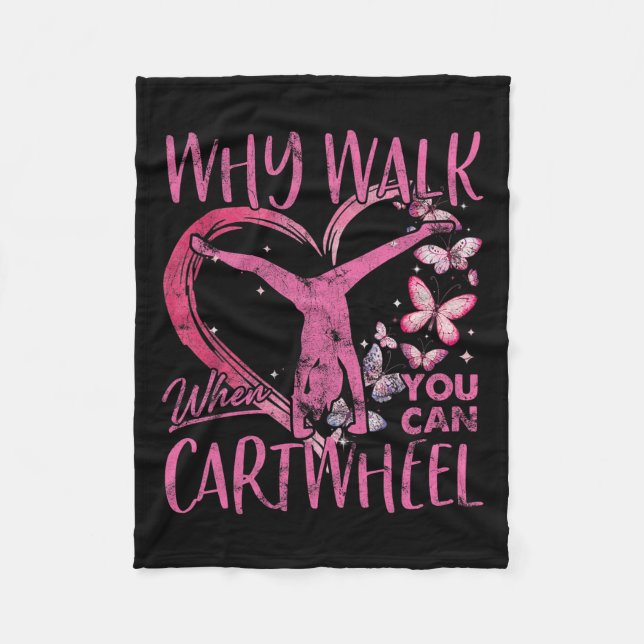 Couverture Polaire Pourquoi Marcher Quand Vous Pouvez Cartwheel Gymna (Devant)
