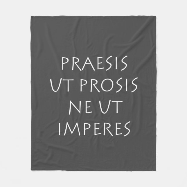 Couverture Polaire Praesis ut prosis ne ut impéres (Devant)