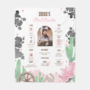 Couverture Polaire Premier Rodéo Signe de Jalonnement Boho Far West