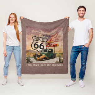 Couverture Polaire Prenez vos pieds sur la route 66