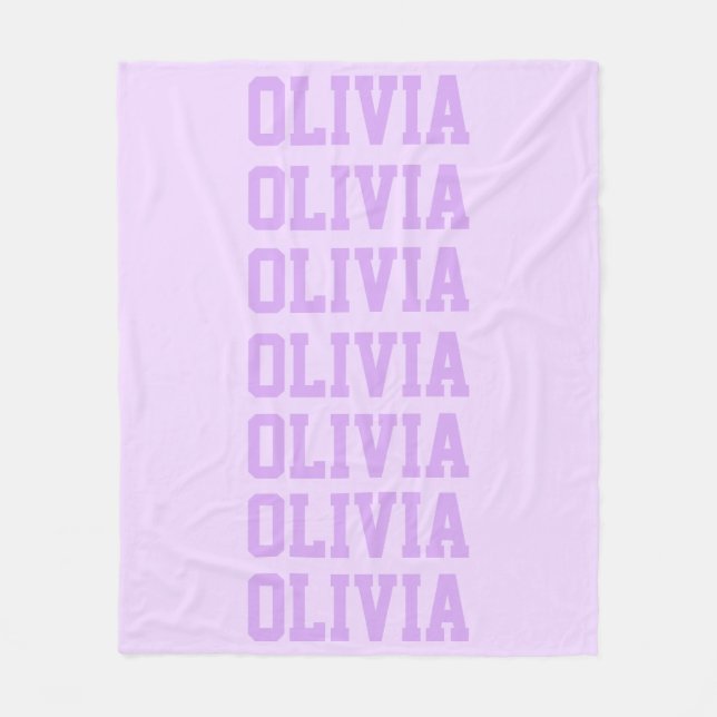 Couverture Polaire Préppy Blanket Violet (Devant)