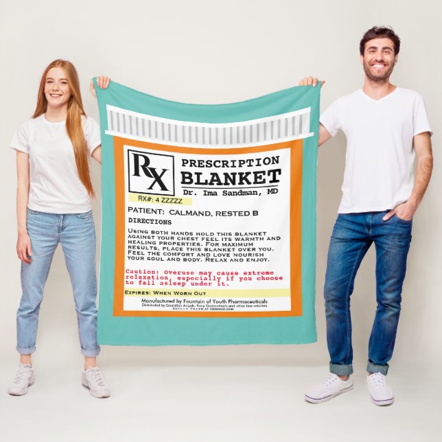 Couverture Polaire Prescription amusante Obtenez bien Blanche polaire (En situation)