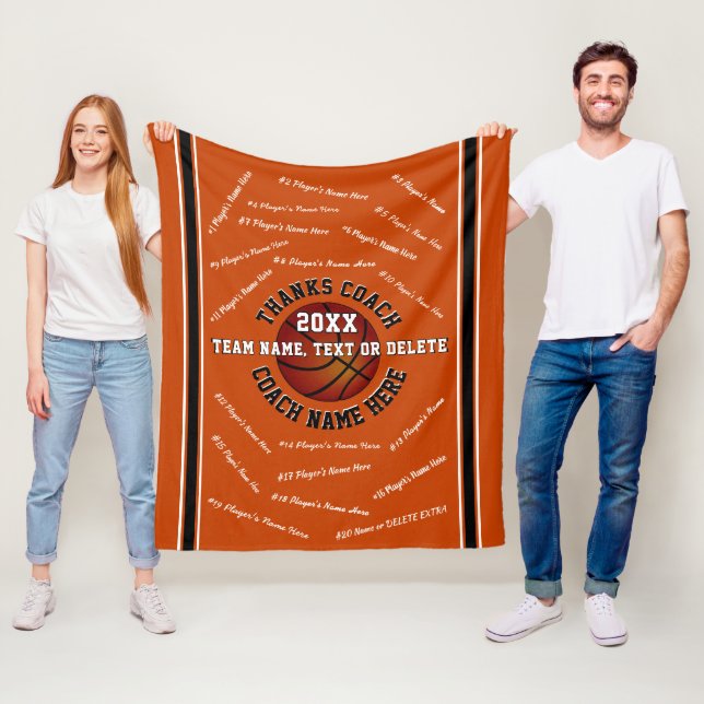 Couverture Polaire Présents blancs oranges de noir pour des (En situation)