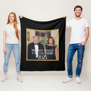 Couverture Polaire Président Donald Trump & Melania Elegant 2020