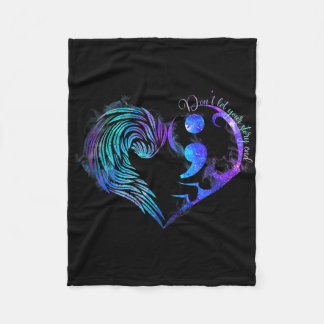 Couverture Polaire Prévention du suicide Sensibilisation Turquoise Pu