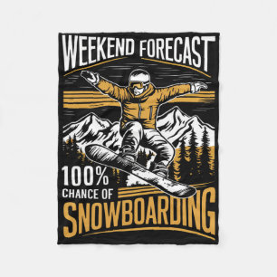 Couverture Polaire Prévision Du Week-End 100% Chance De Snowboard - S